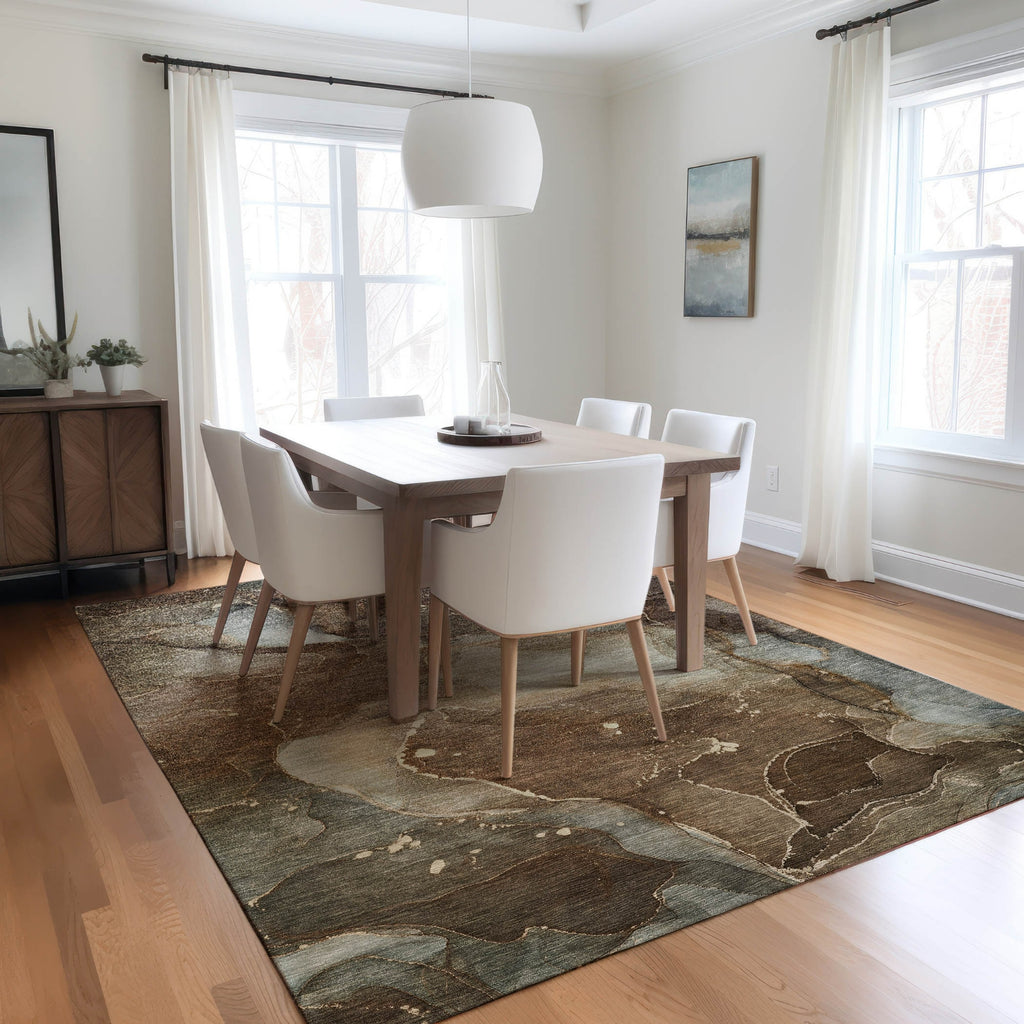 Piper Looms Chantille Watercolors ACN522 Brown Area Rug – Incredible ...