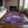 Piper Looms Chantille Watercolors ACN522 Purple Area Rug