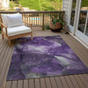 Piper Looms Chantille Watercolors ACN522 Purple Area Rug