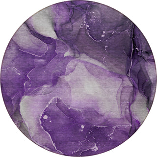 Piper Looms Chantille Watercolors ACN522 Purple Area Rug