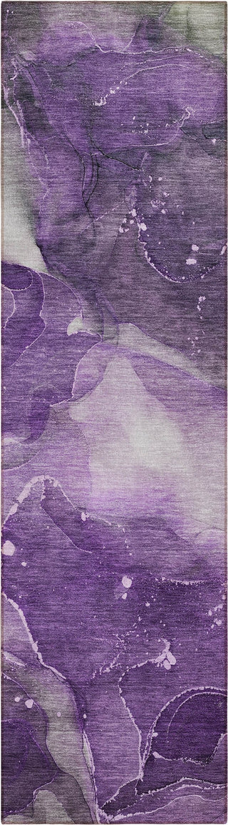 Piper Looms Chantille Watercolors ACN522 Purple Area Rug