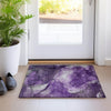 Piper Looms Chantille Watercolors ACN522 Purple Area Rug