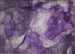 Piper Looms Chantille Watercolors ACN522 Purple Area Rug