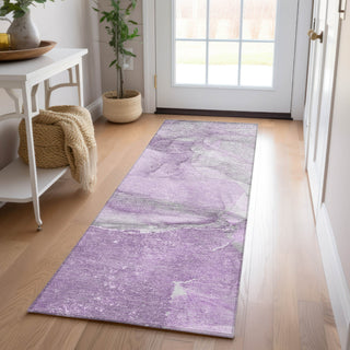 Piper Looms Chantille Watercolors ACN524 Lilac Area Rug