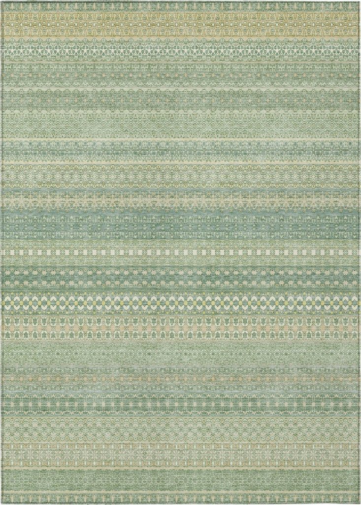 Piper Looms Chantille Stripes ACN527 Aloe Area Rug