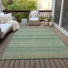 Piper Looms Chantille Stripes ACN527 Aloe Area Rug