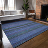 Piper Looms Chantille Stripes ACN527 Blue Area Rug