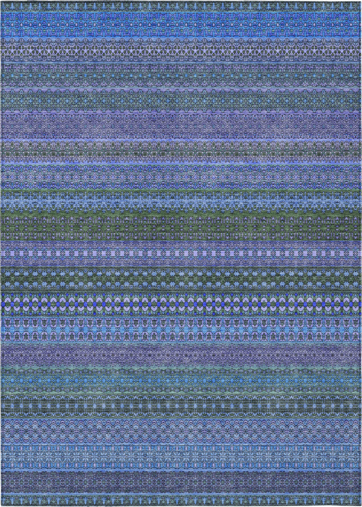 Piper Looms Chantille Stripes ACN527 Blue Area Rug