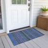 Piper Looms Chantille Stripes ACN527 Blue Area Rug