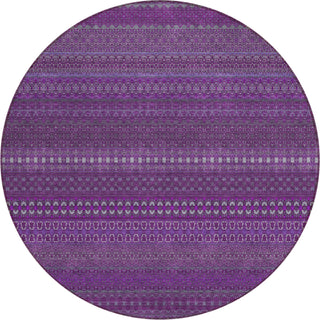 Piper Looms Chantille Stripes ACN527 Eggplant Area Rug