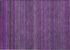 Piper Looms Chantille Stripes ACN527 Eggplant Area Rug