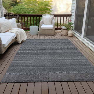 Piper Looms Chantille Stripes ACN527 Gray Area Rug