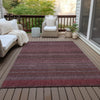 Piper Looms Chantille Stripes ACN527 Merlot Area Rug