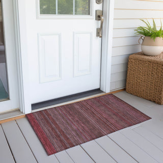 Piper Looms Chantille Stripes ACN527 Merlot Area Rug