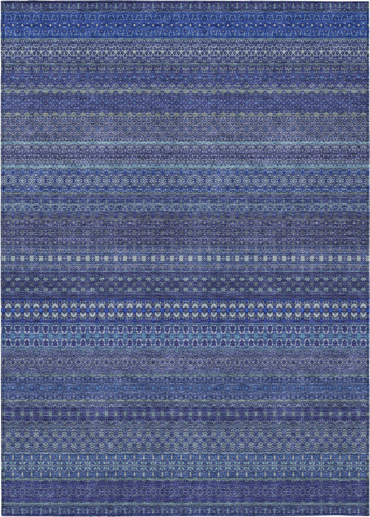 Piper Looms Chantille Stripes ACN527 Navy Area Rug