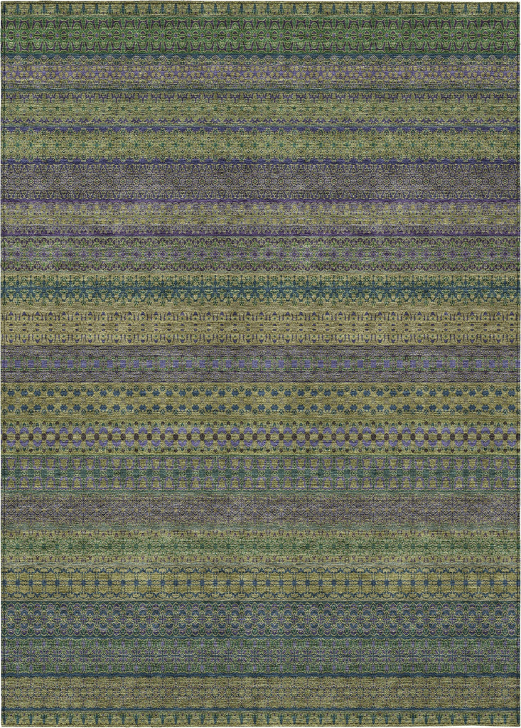 Piper Looms Chantille Stripes ACN527 Olive Area Rug