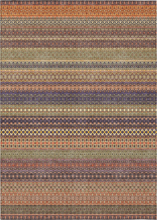 Piper Looms Chantille Stripes ACN527 Paprika Area Rug