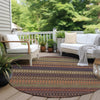 Piper Looms Chantille Stripes ACN527 Paprika Area Rug