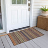 Piper Looms Chantille Stripes ACN527 Paprika Area Rug