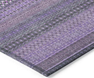 Piper Looms Chantille Stripes ACN527 Purple Area Rug