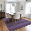 Piper Looms Chantille Stripes ACN527 Purple Area Rug