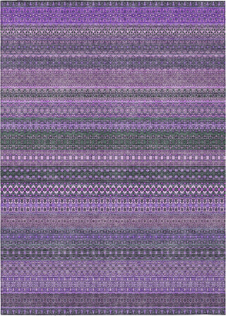 Piper Looms Chantille Stripes ACN527 Purple Area Rug