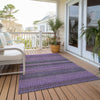 Piper Looms Chantille Stripes ACN527 Purple Area Rug