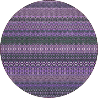 Piper Looms Chantille Stripes ACN527 Purple Area Rug