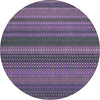Piper Looms Chantille Stripes ACN527 Purple Area Rug
