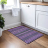 Piper Looms Chantille Stripes ACN527 Purple Area Rug