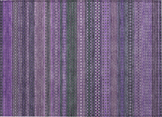 Piper Looms Chantille Stripes ACN527 Purple Area Rug