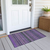 Piper Looms Chantille Stripes ACN527 Purple Area Rug