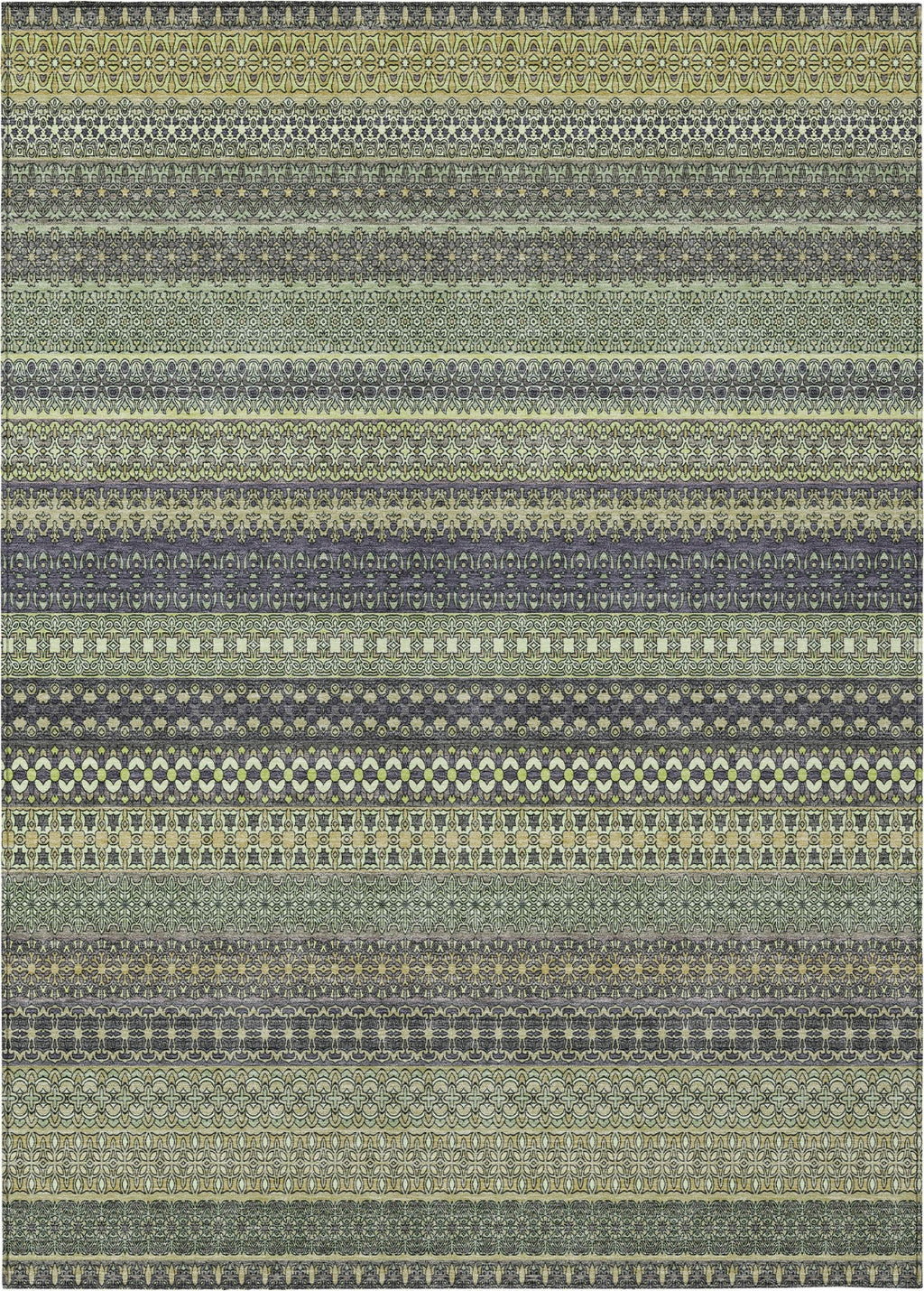 Piper Looms Chantille Stripes ACN527 Sage Area Rug