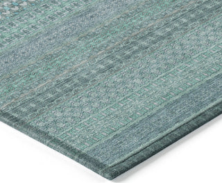 Piper Looms Chantille Stripes ACN527 Turquoise Area Rug