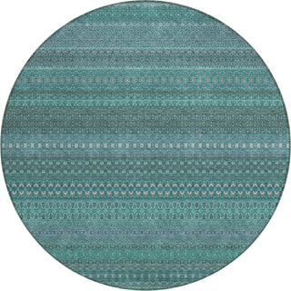 Piper Looms Chantille Stripes ACN527 Turquoise Area Rug