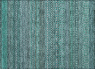 Piper Looms Chantille Stripes ACN527 Turquoise Area Rug