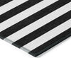 Piper Looms Chantille Stripes ACN528 Black Area Rug