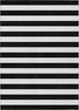 Piper Looms Chantille Stripes ACN528 Black Area Rug