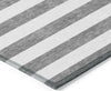 Piper Looms Chantille Stripes ACN528 Charcoal Area Rug