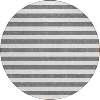 Piper Looms Chantille Stripes ACN528 Charcoal Area Rug