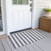 Piper Looms Chantille Stripes ACN528 Charcoal Area Rug