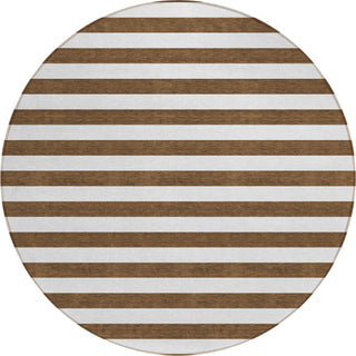 Piper Looms Chantille Stripes ACN528 Chocolate Area Rug