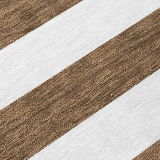 Piper Looms Chantille Stripes ACN528 Chocolate Area Rug