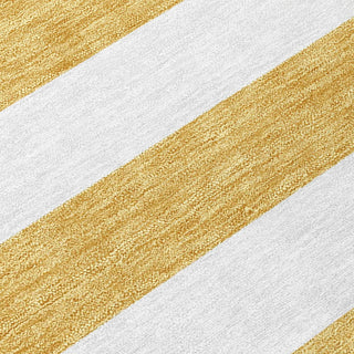 Piper Looms Chantille Stripes ACN528 Gold Area Rug