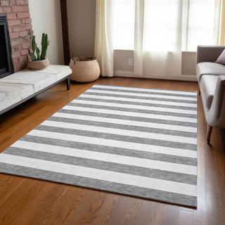 Piper Looms Chantille Stripes ACN528 Gray Area Rug