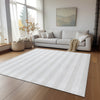 Piper Looms Chantille Stripes ACN528 Ivory Area Rug