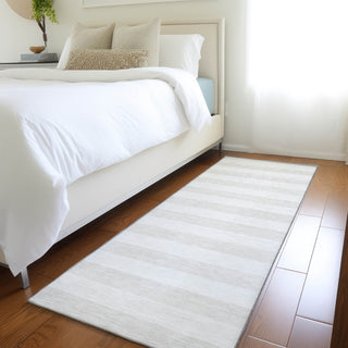 Piper Looms Chantille Stripes ACN528 Ivory Area Rug