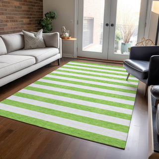 Piper Looms Chantille Stripes ACN528 Lime Area Rug