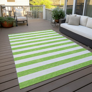 Piper Looms Chantille Stripes ACN528 Lime Area Rug