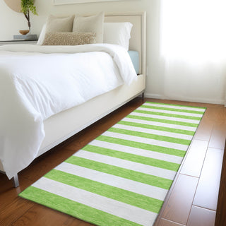 Piper Looms Chantille Stripes ACN528 Lime Area Rug